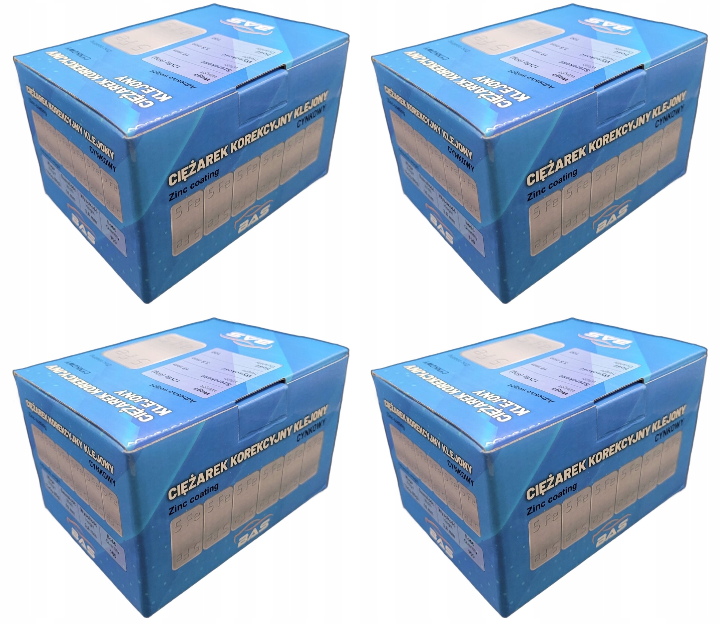 Lepené závaží na hliníkové ráfky pozink 400 proužků 24 kg premium