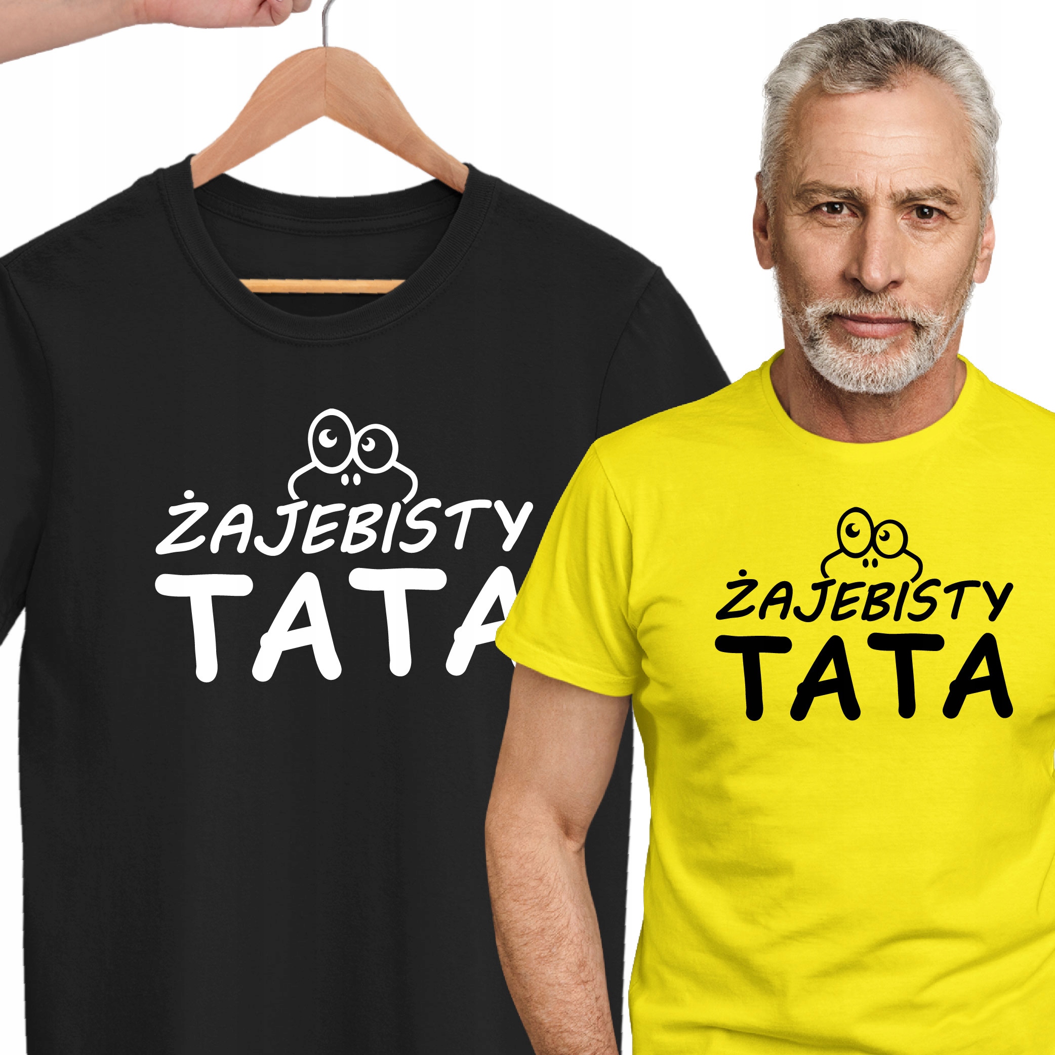 

Zabawna Koszulka Tshirt Dzień Ojca Żajebisty Tata