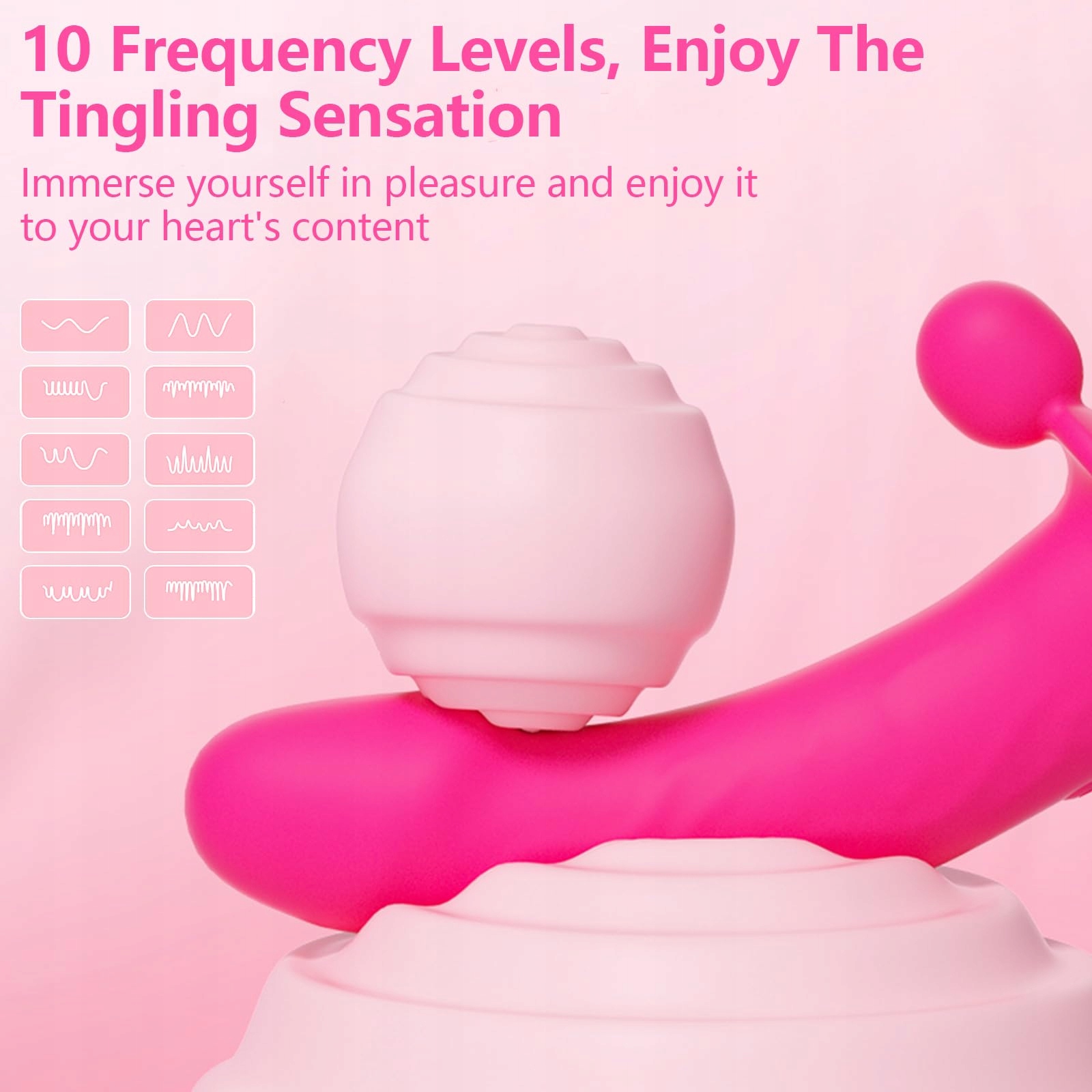 TOKHUB Wibrujący Podwójny Dildo Silikonowy Z Regulowanym Uprzężą Dla Par — miniatura 3