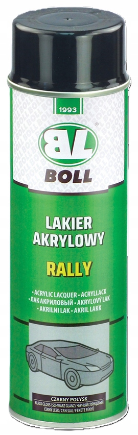 Boll lakier akrylowy czarny połysk rally spray