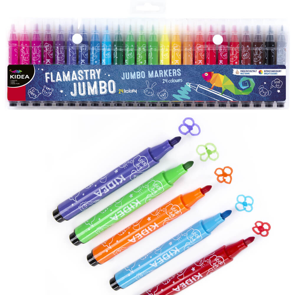 

Flamastry grube Jumbo i Kidea 24