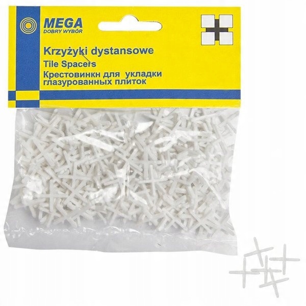 

Krzyżyki dystansowe do glazury 1,0 mm