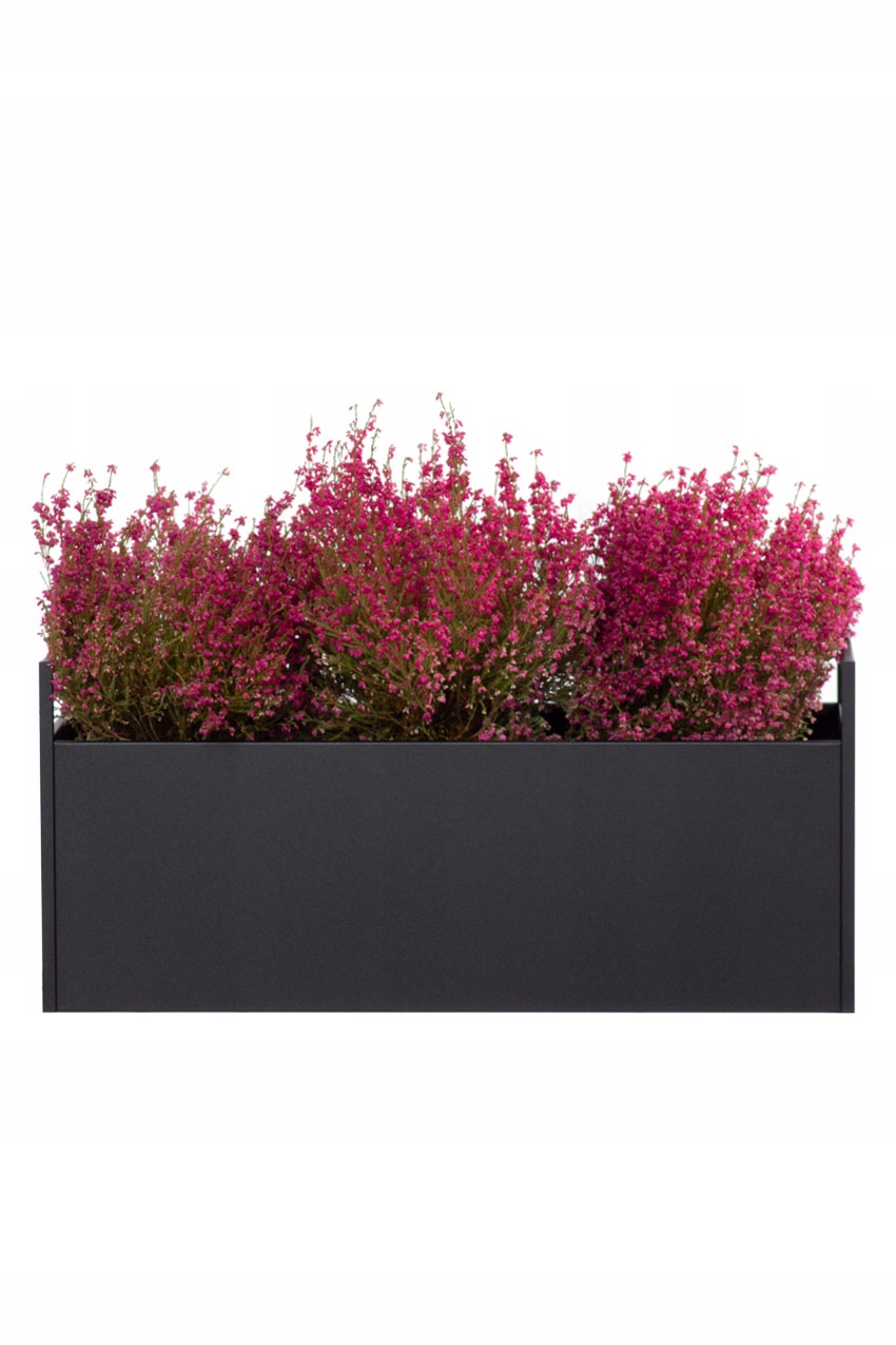 

Donica metalowa Rodos na parapet 60 cm, Czarna