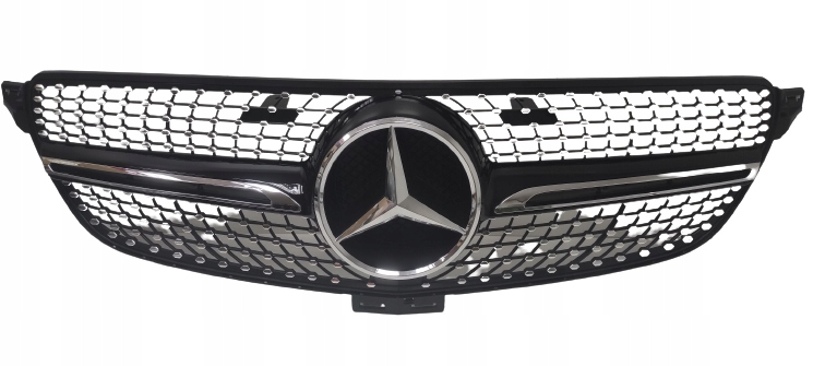 1 - MERCEDES GLE W166 - решетка радиатора логотип