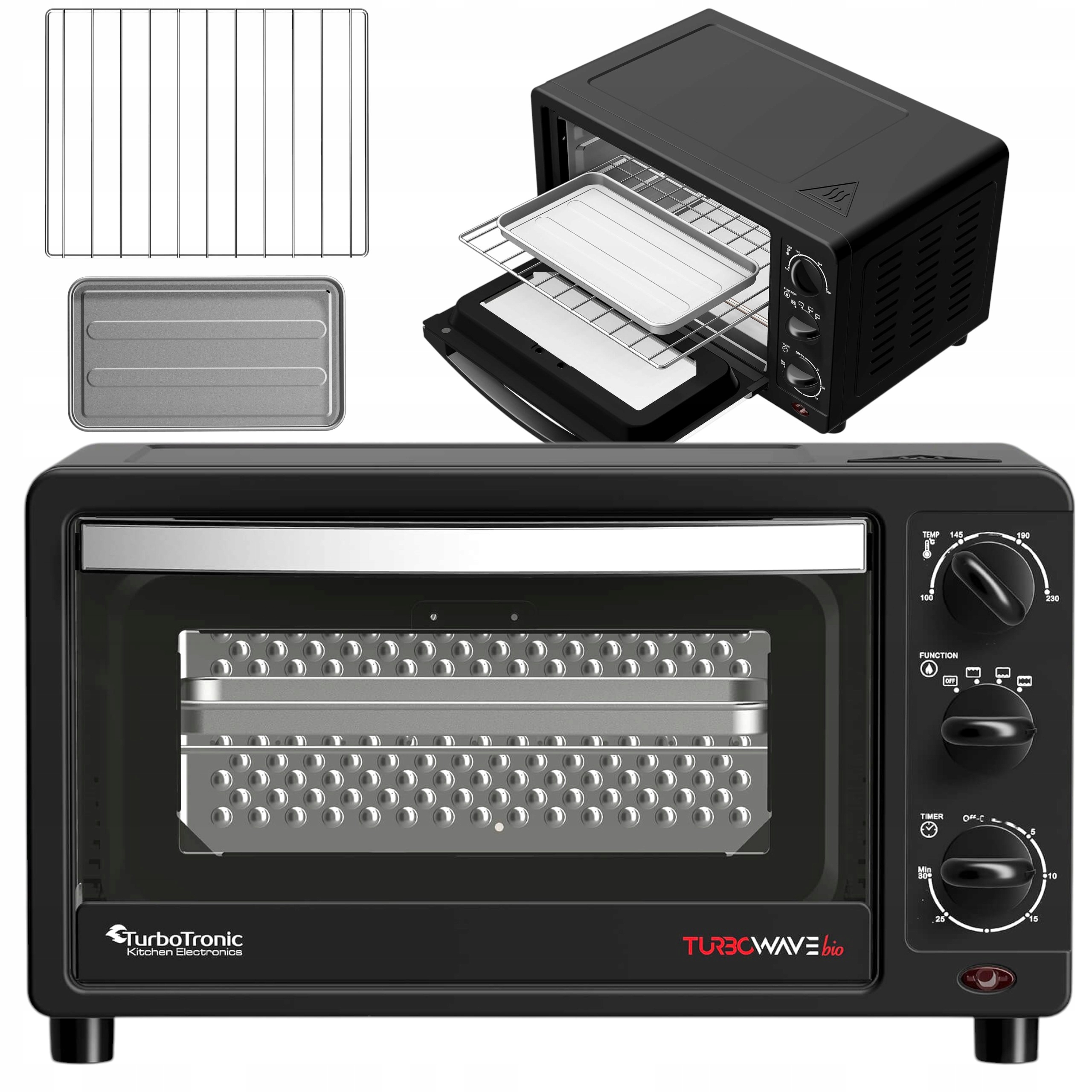 Mini Elektrická Trouba 14 L 1200 W Horní Spodní Topné Těleso