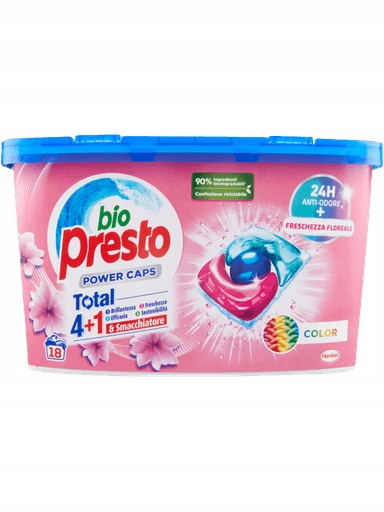 2x Kapsle na praní Caps Color 18ks Bio Presto