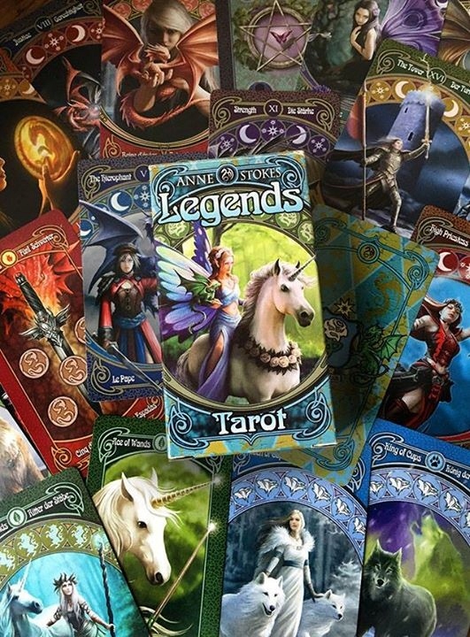 BICYCLE Karty Anne Stokes Legends Tarot Wydawca Fournier
