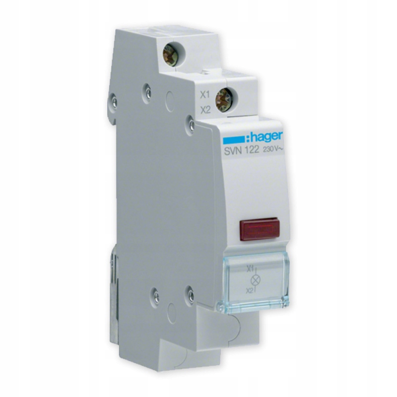 

Hager Lampka 1-fazowa czerwona 230V SVN122