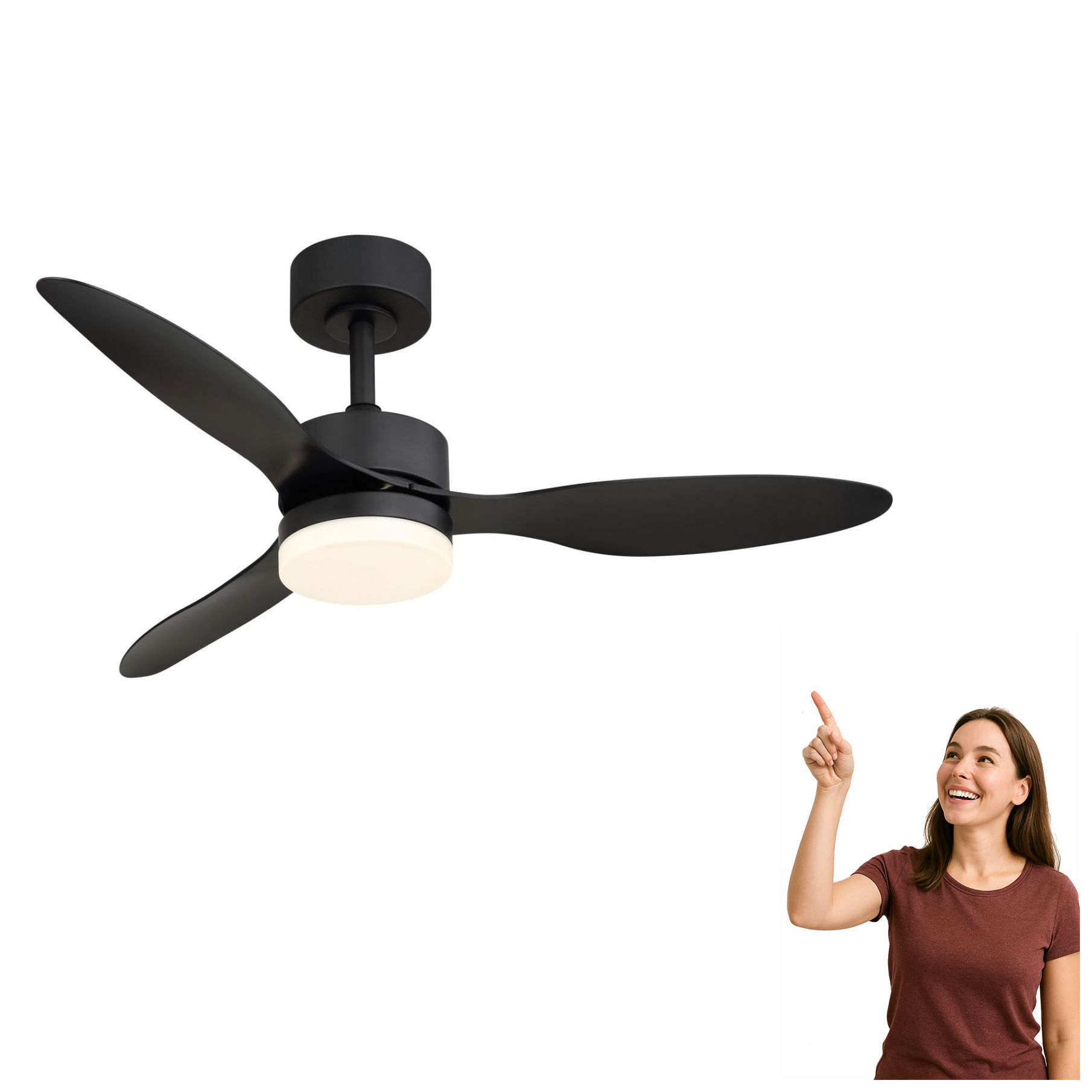 Stropný ventilátor s Led svietidlom 20W Blackwell 03608 Globo