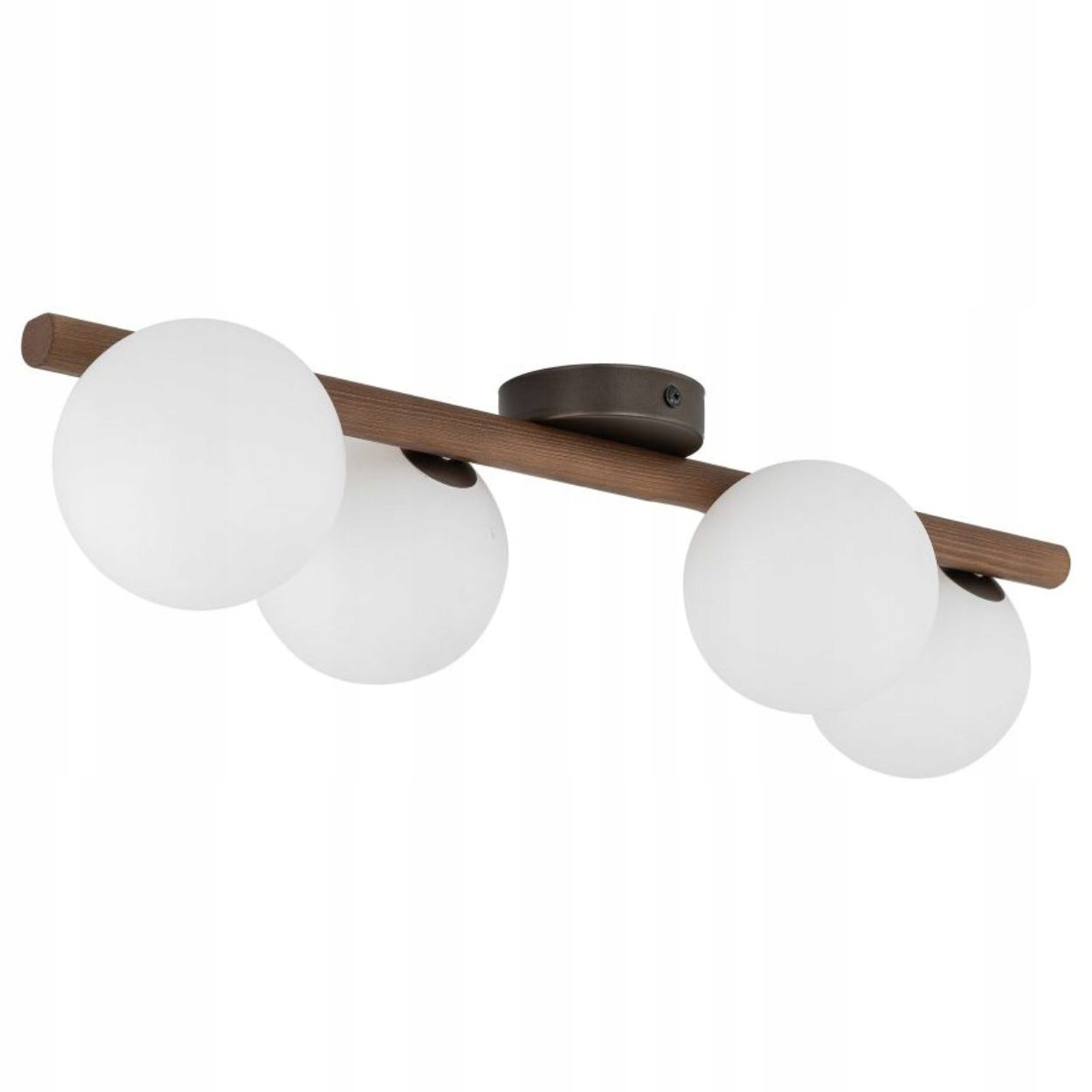 Stropná lampa Estera Wood orechové tienidlo biela 4xG9 Štýlové Osvetlenie IP20