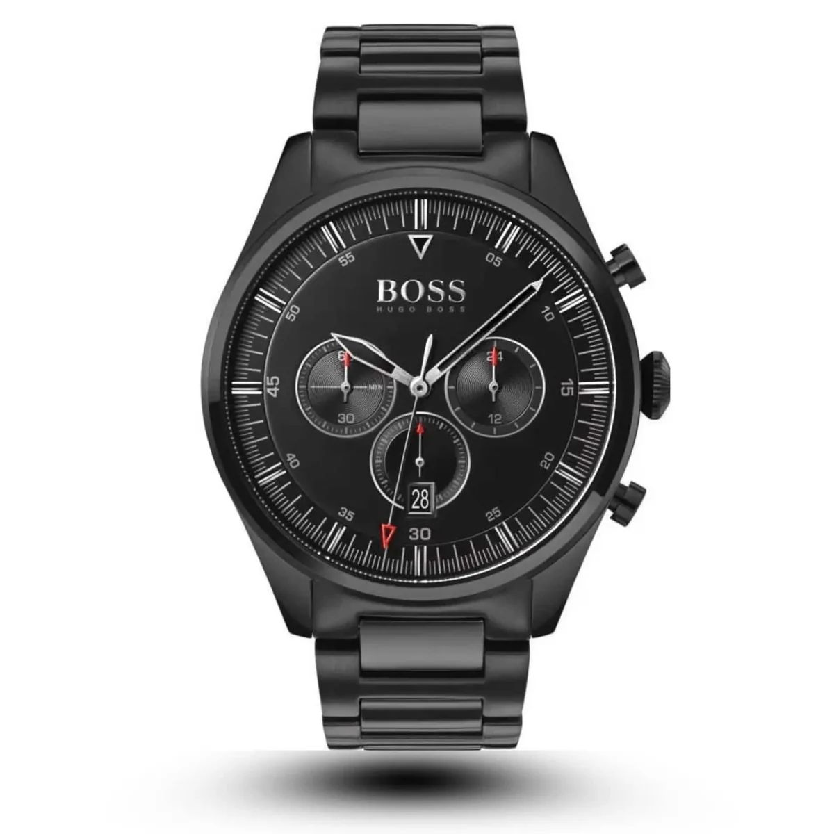 Pánské hodinky Hugo Boss Pioneer Chronograph 1513714 – Klasické All-Black