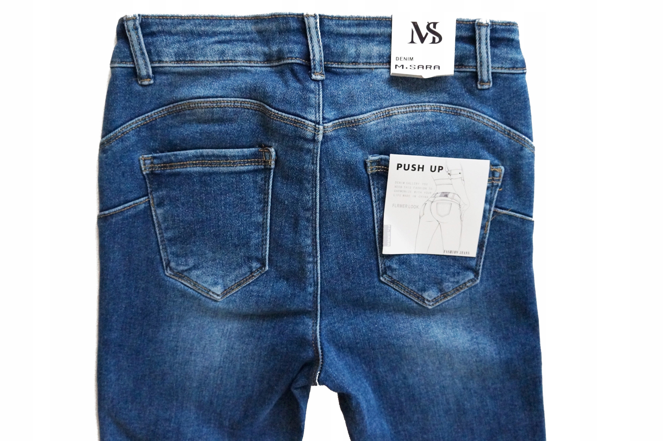 tujkama_M. SARA модные брюки / джинсы с высокой талией Midsection (Waist Height) high