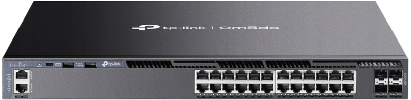 TP-Link SG6428X Omada 24 portový gigabitový RJ45 stackable L3 switch, 4×10
