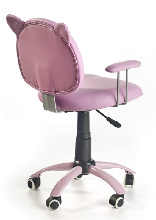 Fotel krzesło obrotowe różowy kółka panelowe KITTY Kod producenta 57650999