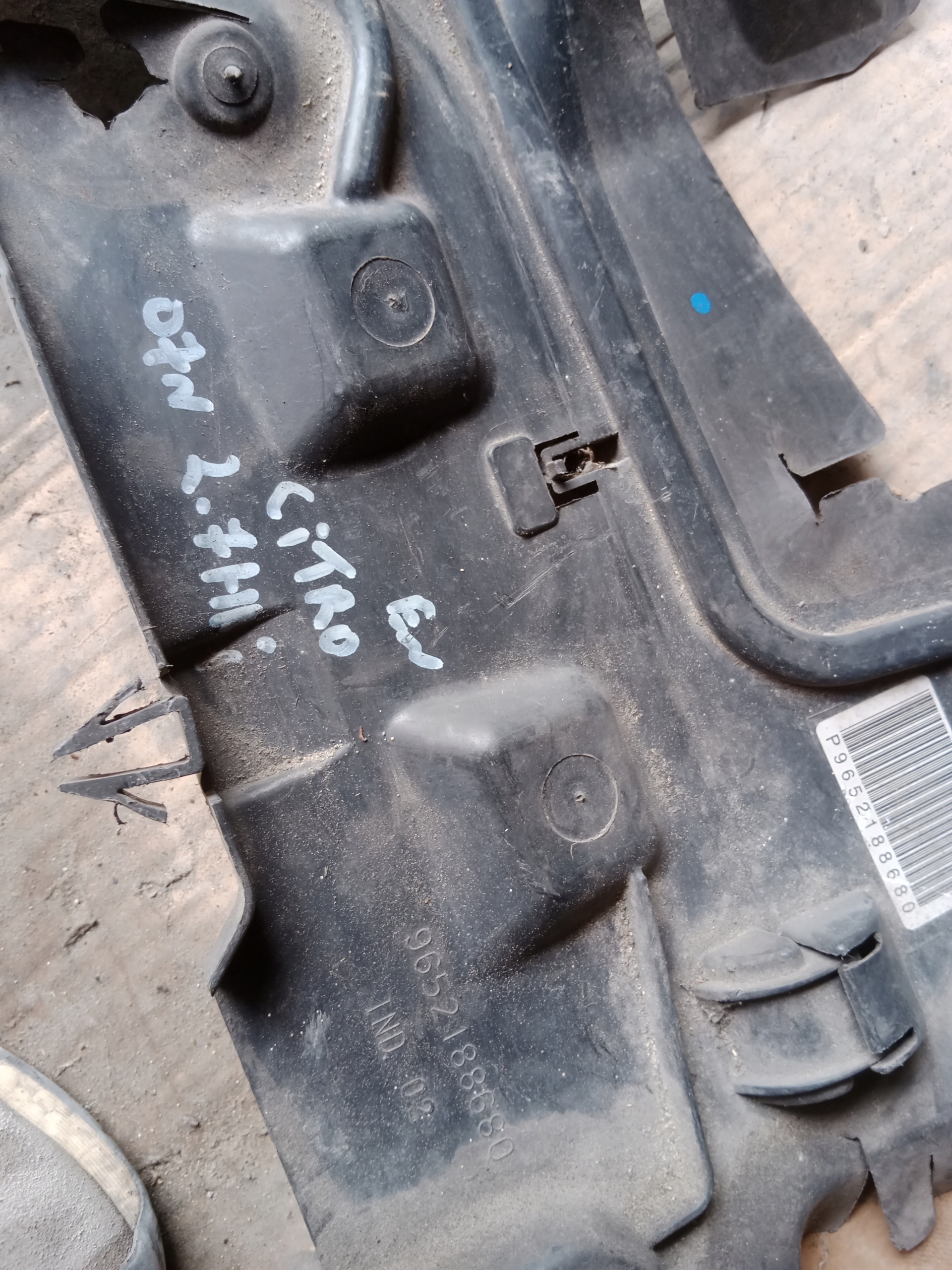 Воздуховод интеркулера CITROEN C6 9652188680