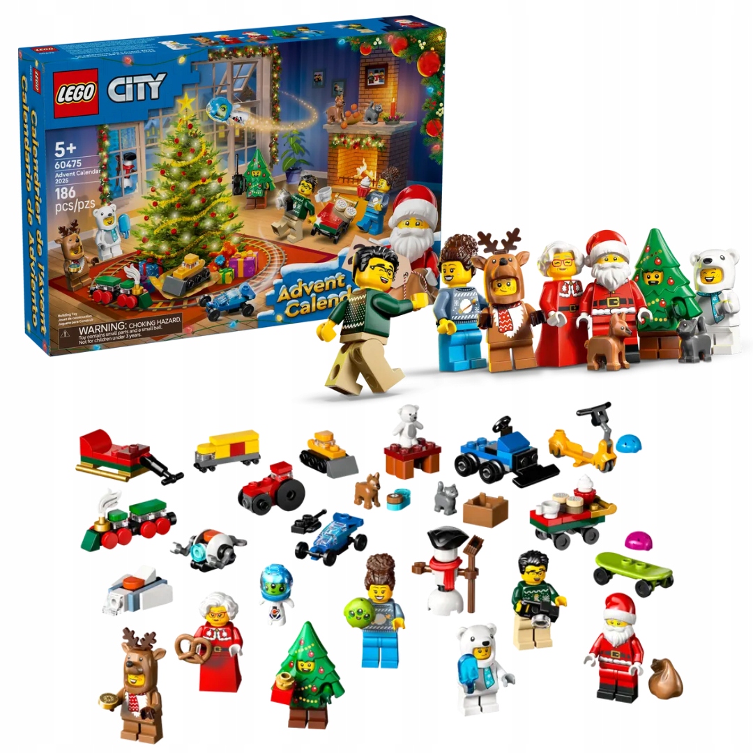 Lego City 60475 Adventní kalendář 2025 Figurky Mikuláš Sněhulák Vánoce
