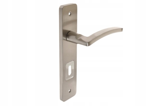 Klamka drzwiowa MADERA 72 klucz chrom satyna