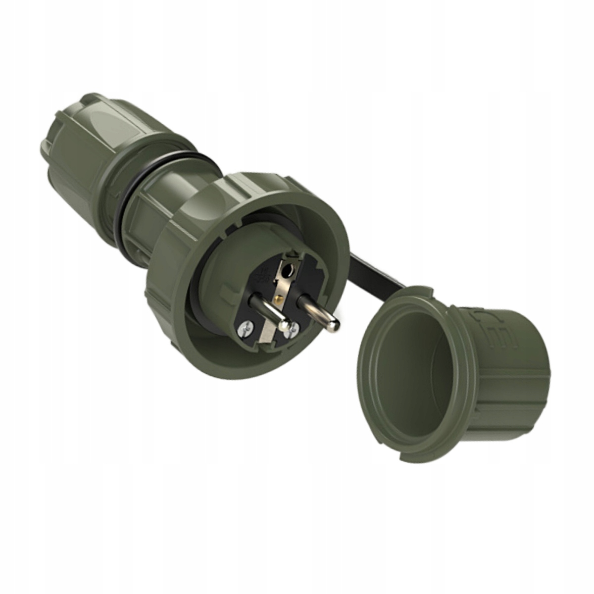 Vojenská přenosná zástrčka Pce 16A IP68 20051-U