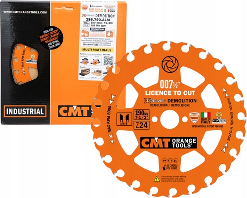 Cmt Tarcza tnąca do drewna z gwoździami 190x30 mm 24Z 286.790.24M