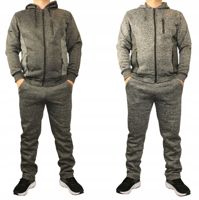 DRES MĘSKI * OCIEPLANY * KOMPLET SPODNIE PLUS BLUZA Z KAPTUREM ROZMIAR 3XL