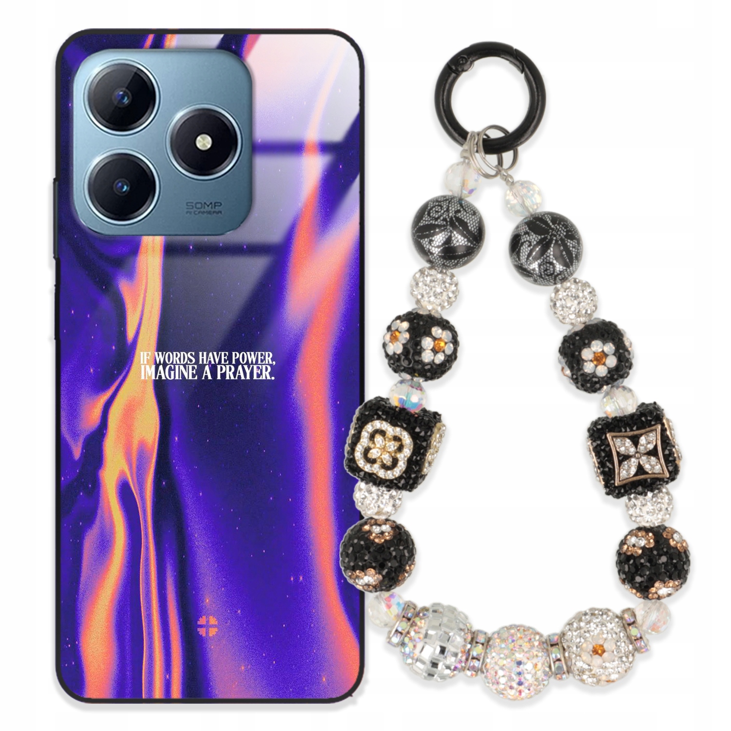 Puzdro Na Realme C63 Case Glass| Kľúčenka Elegantné Prémiové Dizajnové Puzdro