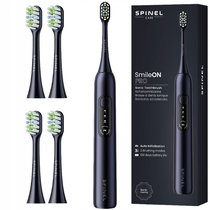 Inteligentna Szczoteczka Soniczna do Zębów Spinel Pro Ai+zestaw Elektryczna