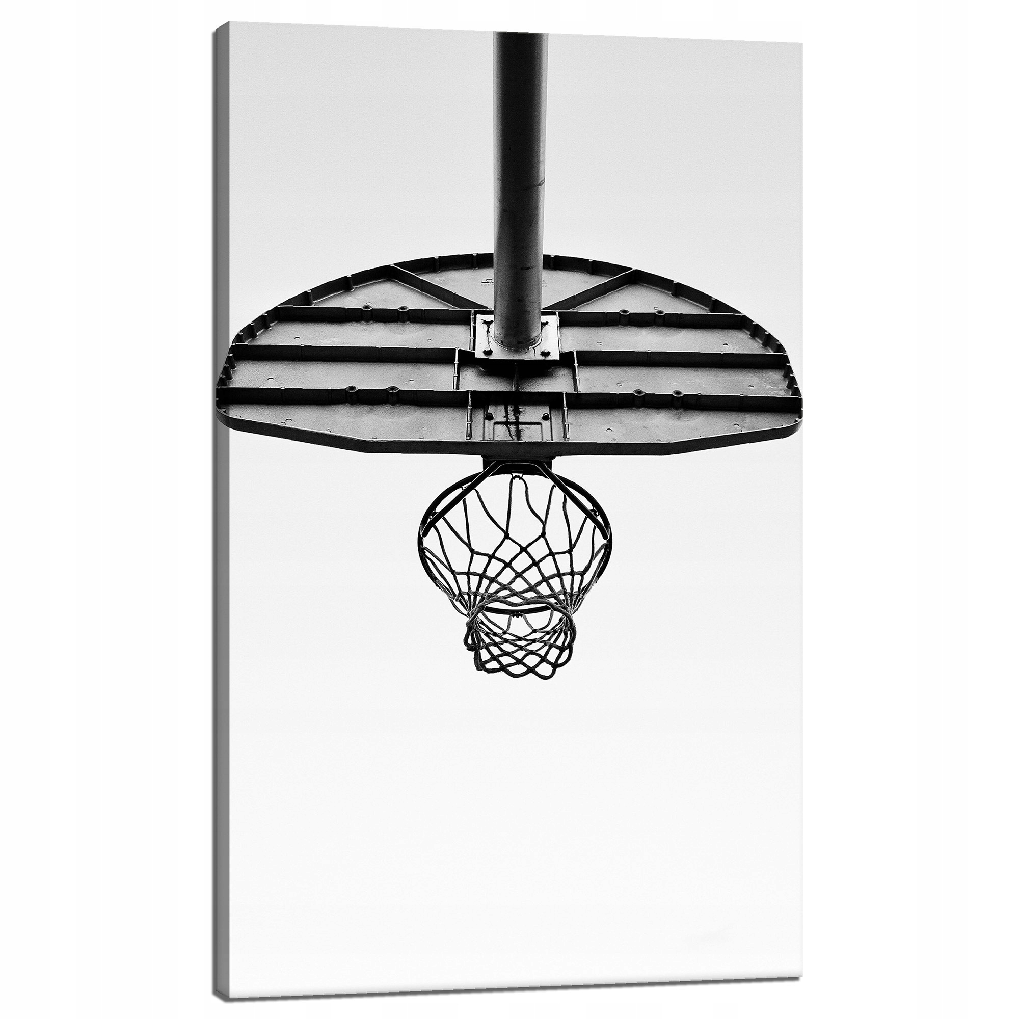 Obraz na plátně Pro Mládež koš Basketbal Sport Černobílý 60x100