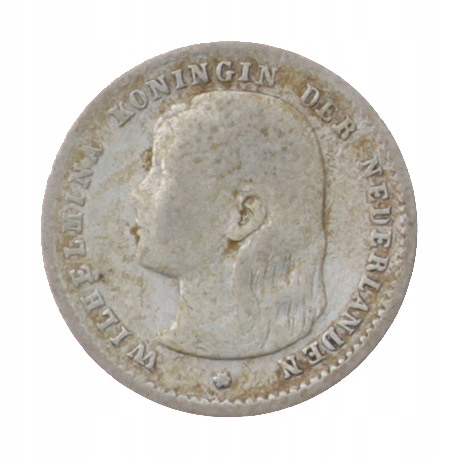 [M30338] Holandia 10 centów 1896