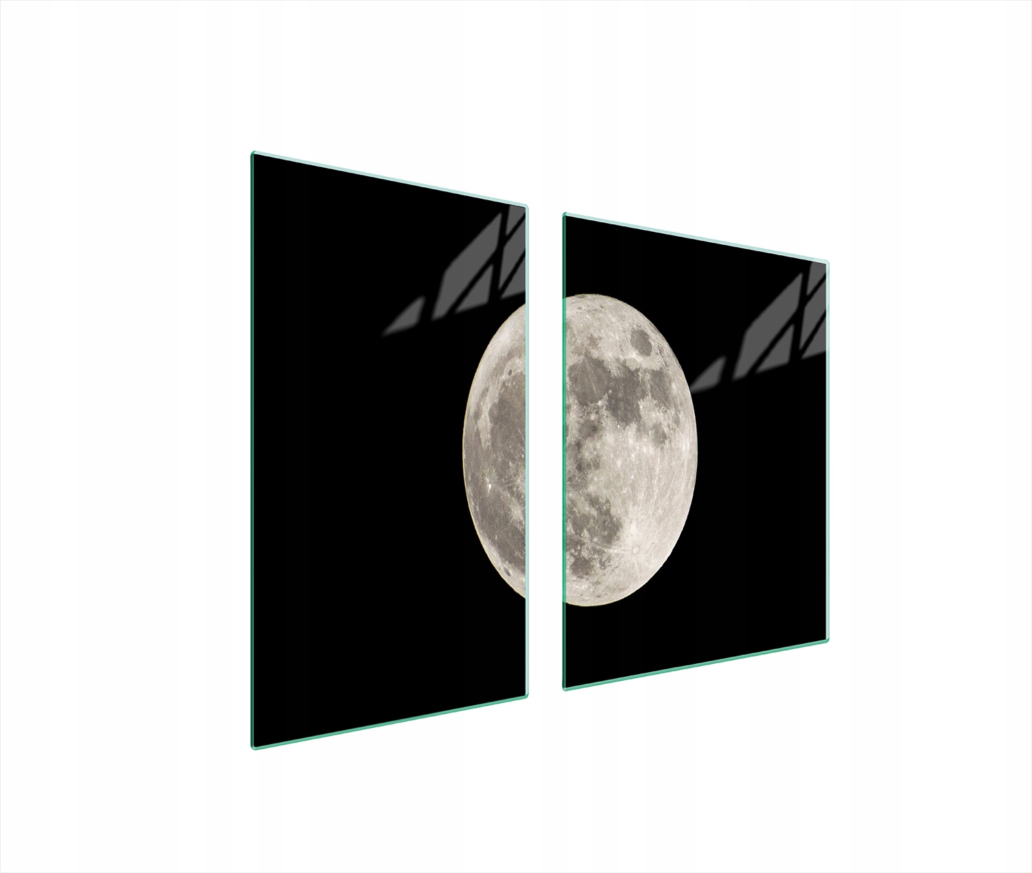 Skleněná Deska a Krájecí Deska 100x52 Měsíc Tvrzené Sklo