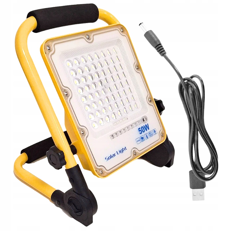 Led Halogenová Pracovní Lampa Na Stavebním Stojanu 50 W, Přenosná, Akumulátorová Lampa