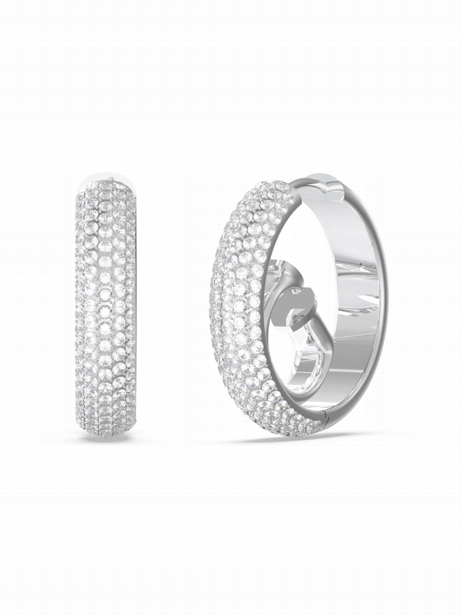 Guess Půvabné kruhy se zirkony Crazy Earrings JUBE03299JWRHT/U