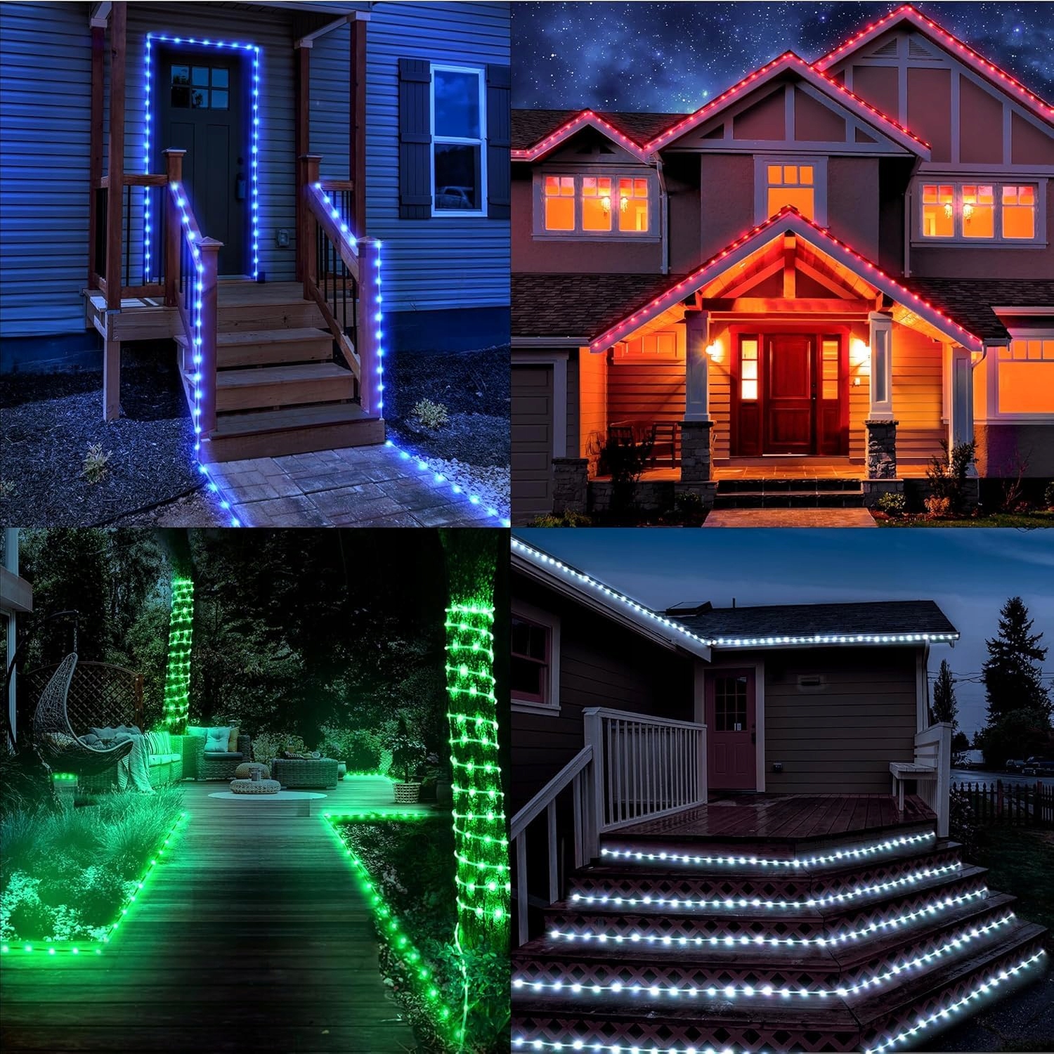 STARRYEVER 15M LED ŚWIATŁA ZEWNĘTRZNE IP68 25 KOLORÓW PILOT — miniatura 4