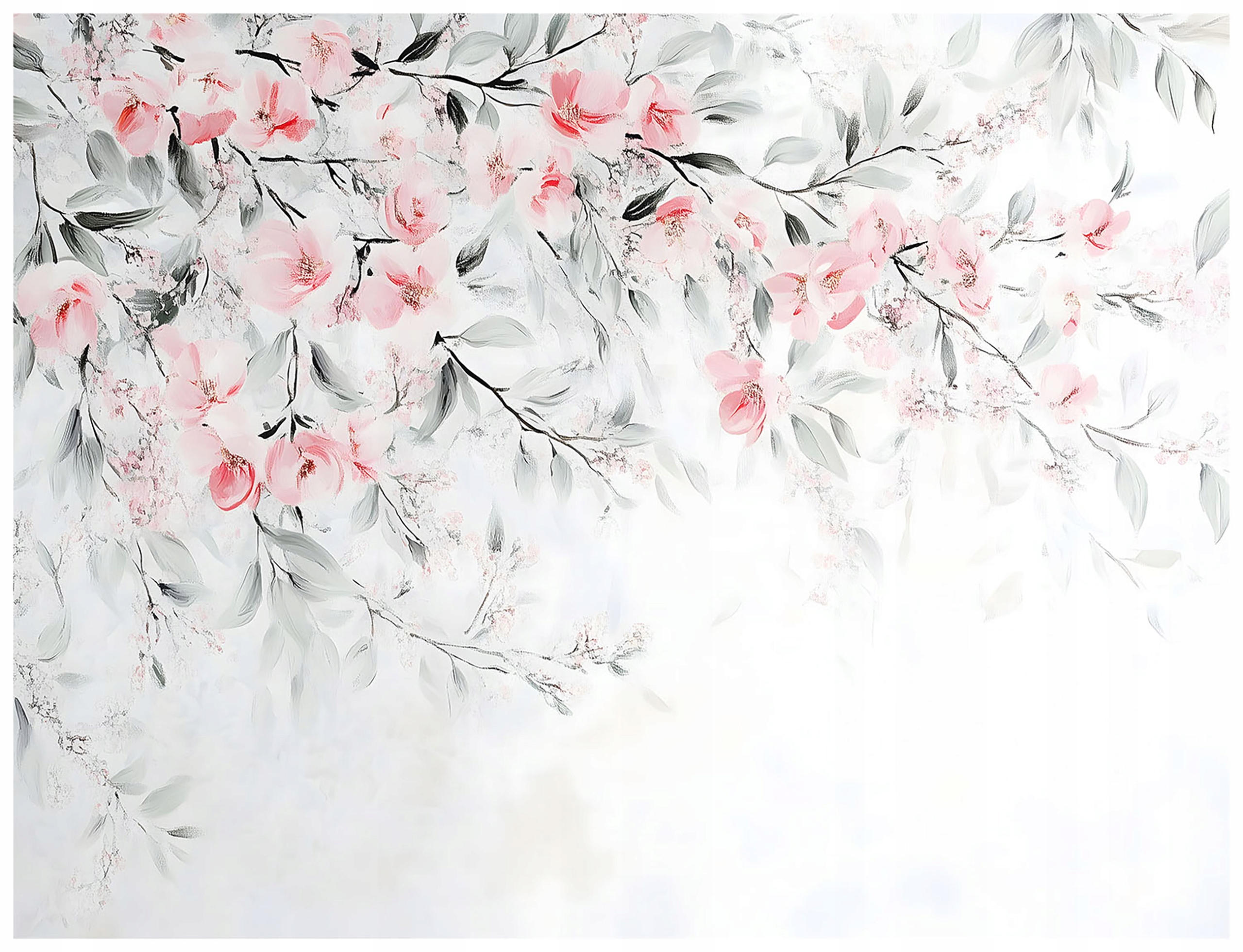 Fototapeta Květy Třešní Listy Zelené Do Ložnice Obývacího Pokoje Tapeta 300x210