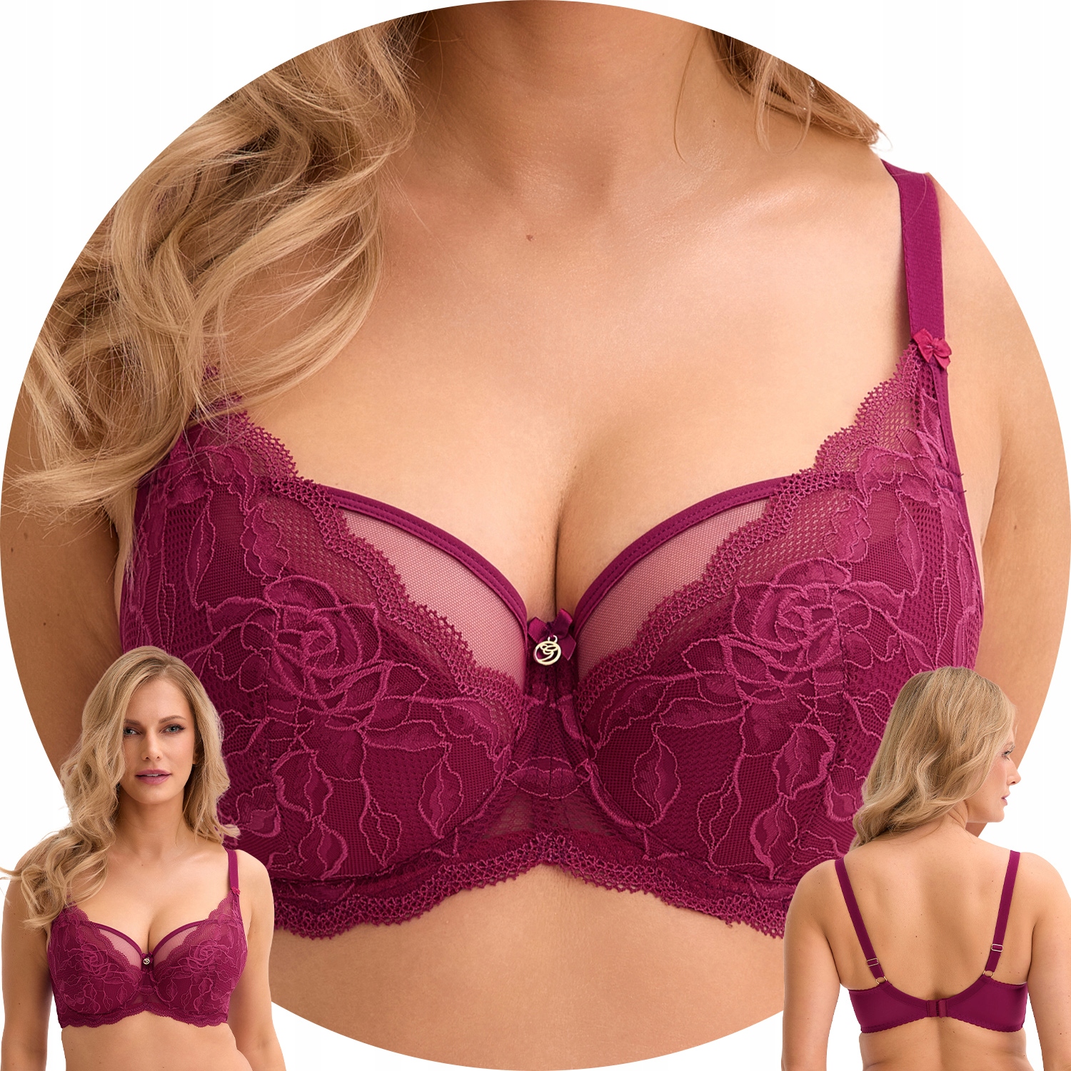 Gaia 931 Veronika Polovyztužená podprsenka Chianti 70G