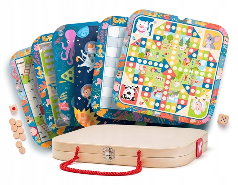 ND01_273387 Woodyland Kuferek z zestawem gier 921