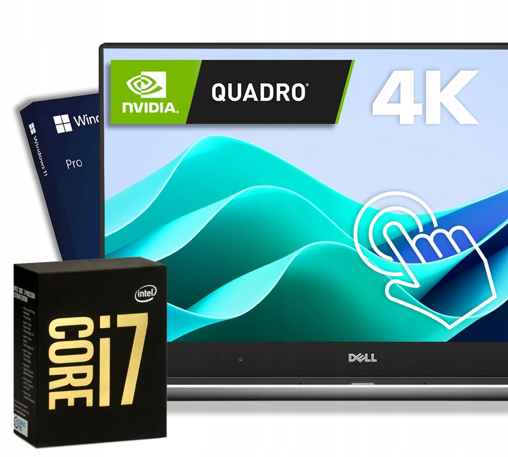 DOTYKOVÁ 4K Precision 5530 i7 6 JADIER NVIDIA | 4GB | 128GB M.2 | Win 11