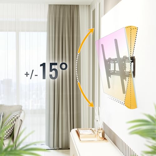 RICOO Uchwyt TV Ścienny Neigbar Slim 37-80 Cal 100kg VESA 600x400 — miniatura 3