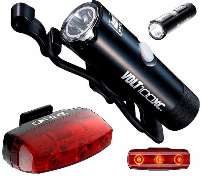 Sada Usb světel Cateye HL-EL051 VOLT100XC TL-LD620 Rapid Micro