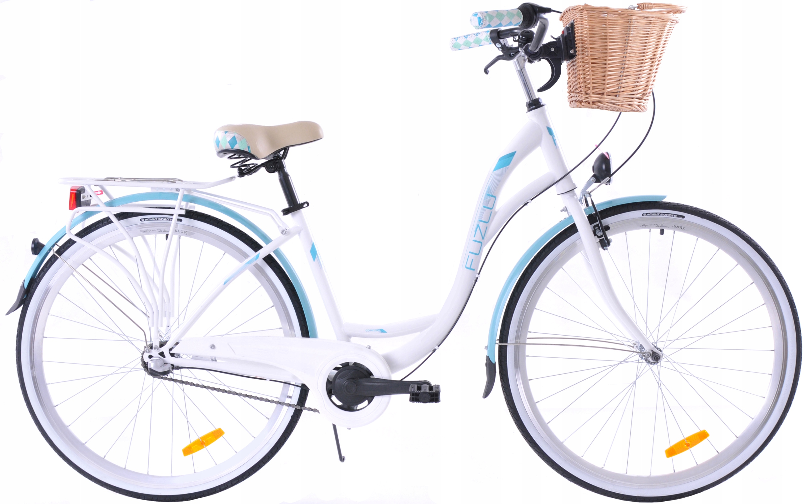 Rower Miejski 28 Damski Damka Fuzlu Nevada 3S Kosz