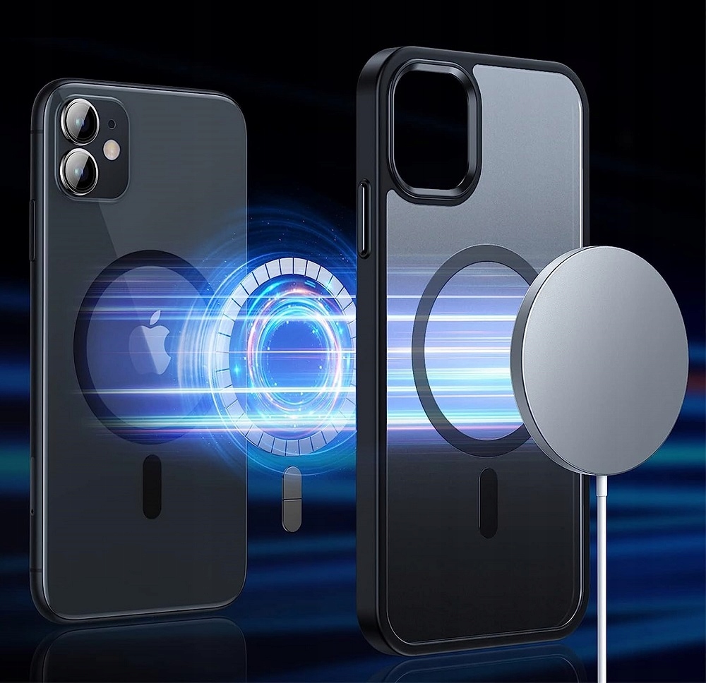 ETUI MATOWE MAGMAT do APPLE IPHONE 11 +SZKŁO Typ plecki