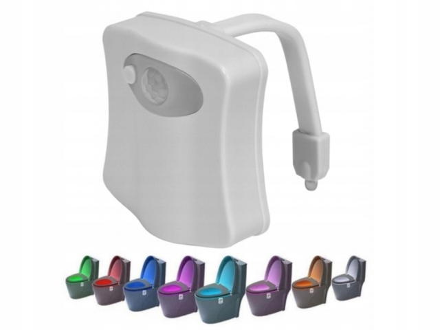 LAMPKA LED DO WC TOALETY CZUJNIK RUCHU i ŚWIATŁA Marka Steelfence