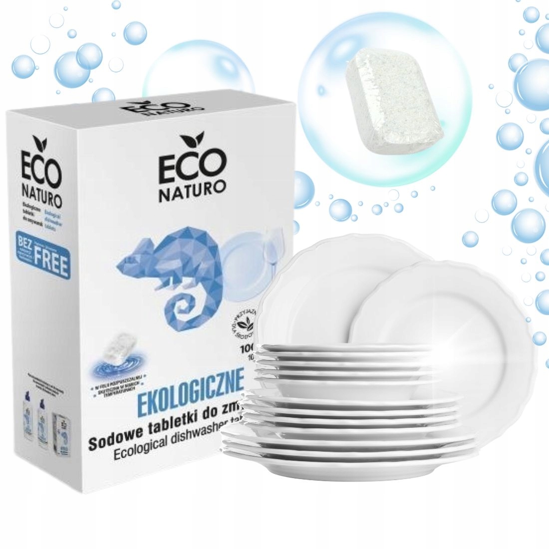 Tabletki Sodowe do zmywarki 100szt Ekologiczne Econaturo