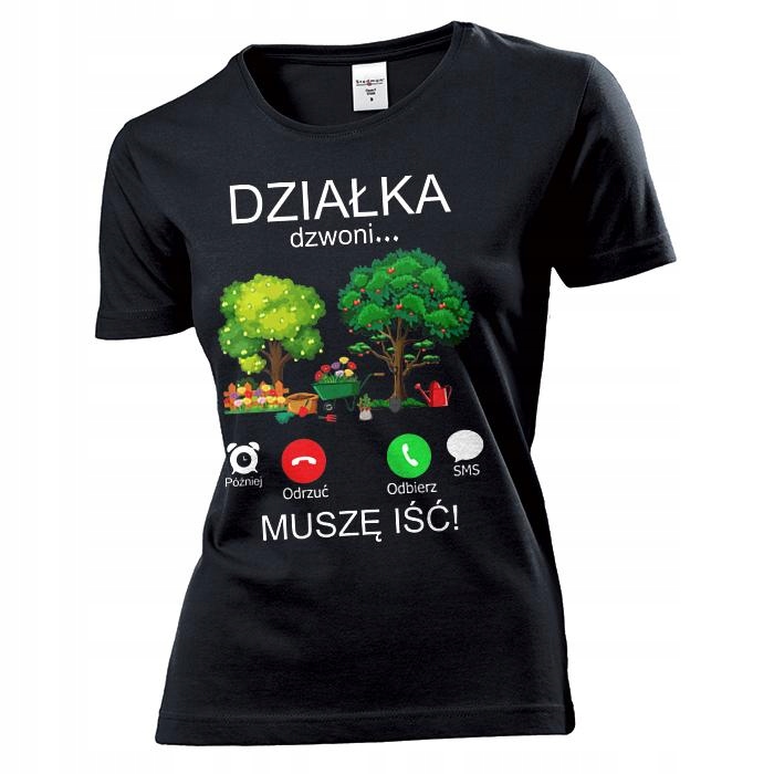 

Koszulka damska Muszę Iść Działka Dzwoni L