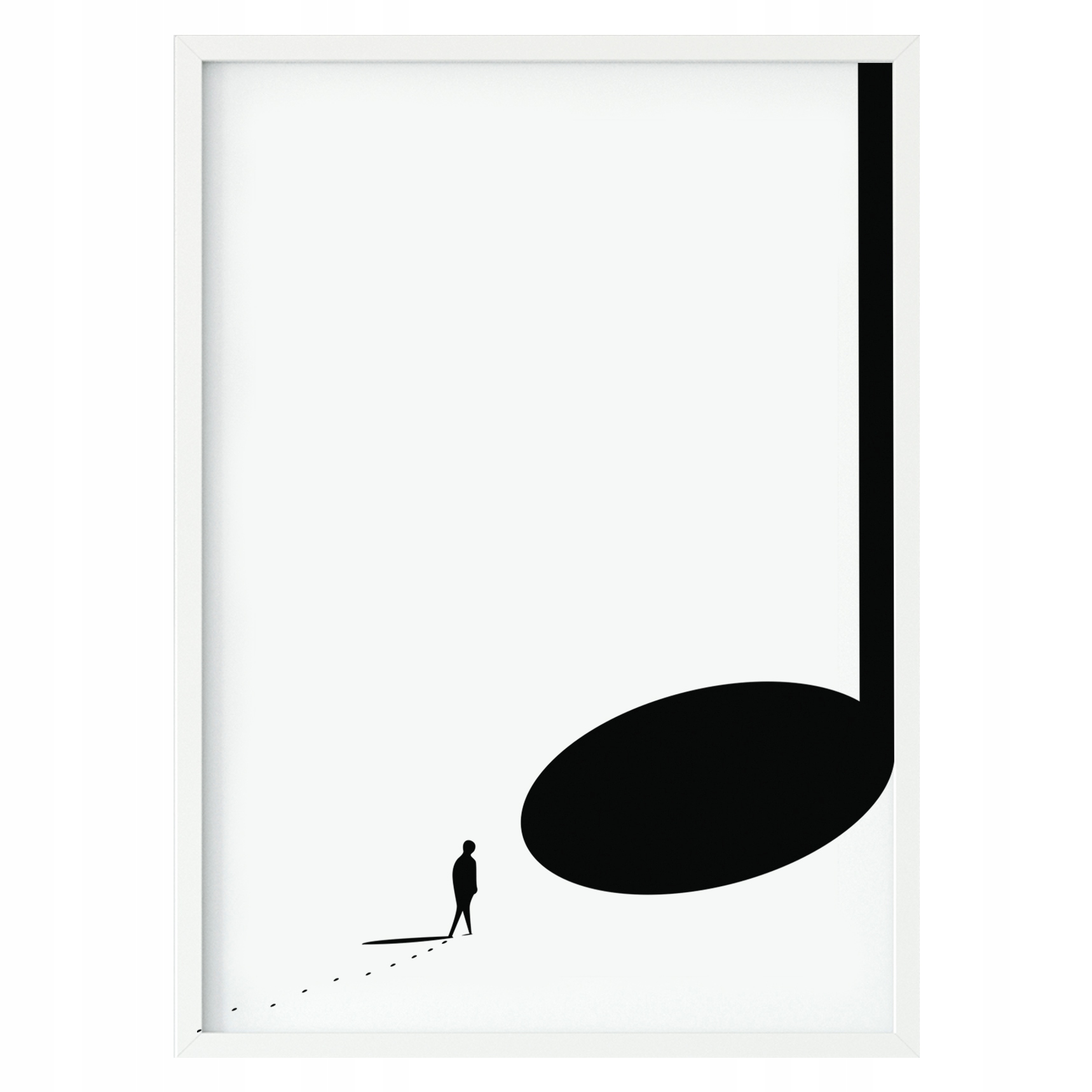 

Plakat w ramie duży 40x60cm człowiek
