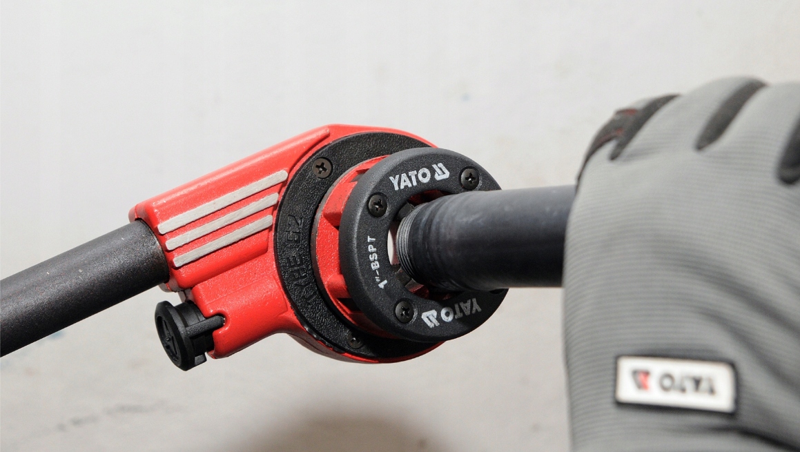 YATO YT-29001 GWINTOWNICA RĘCZNA DO RUR GŁOWICE NARZYNKI 3/8" 1/2" 3/4" 1" Liczba głowic 4 szt