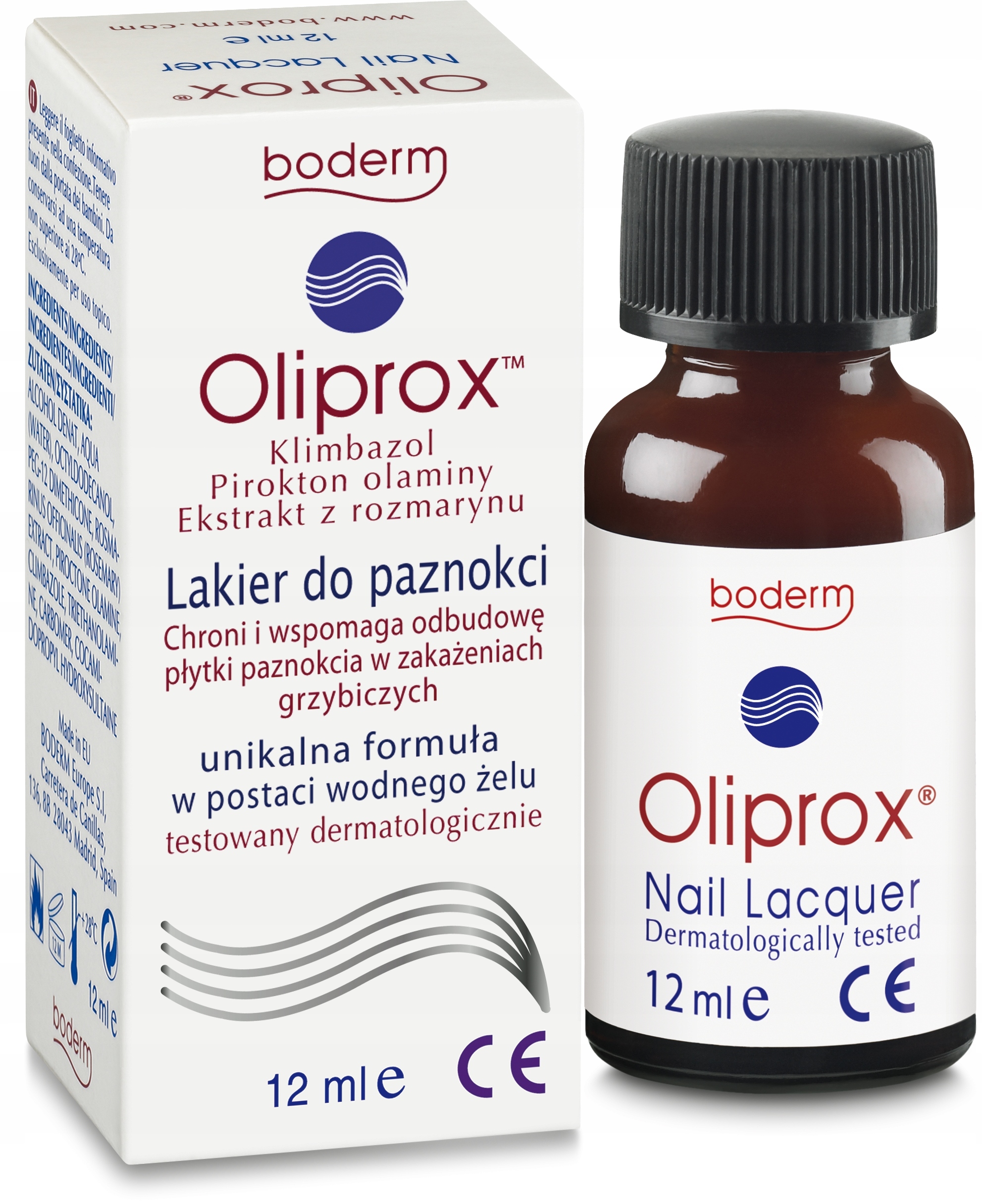Boderm Oliprox Lakier przeciwgrzybiczy do paznokci na grzybice 12 ml