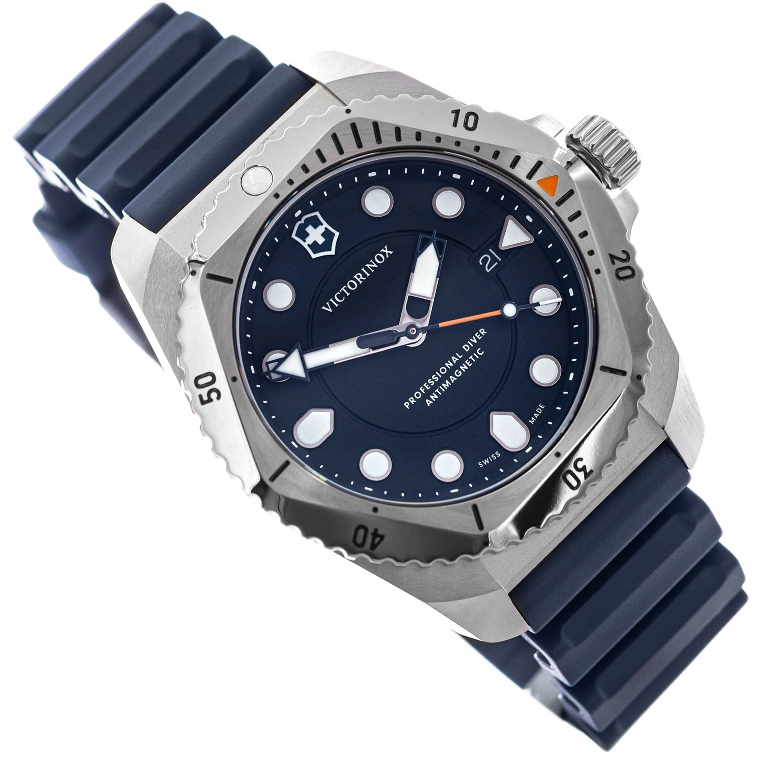 Pánské hodinky Victorinox 241991 Dive Pro modré s řemínkem, vodotěsnost 300M, potápěčské