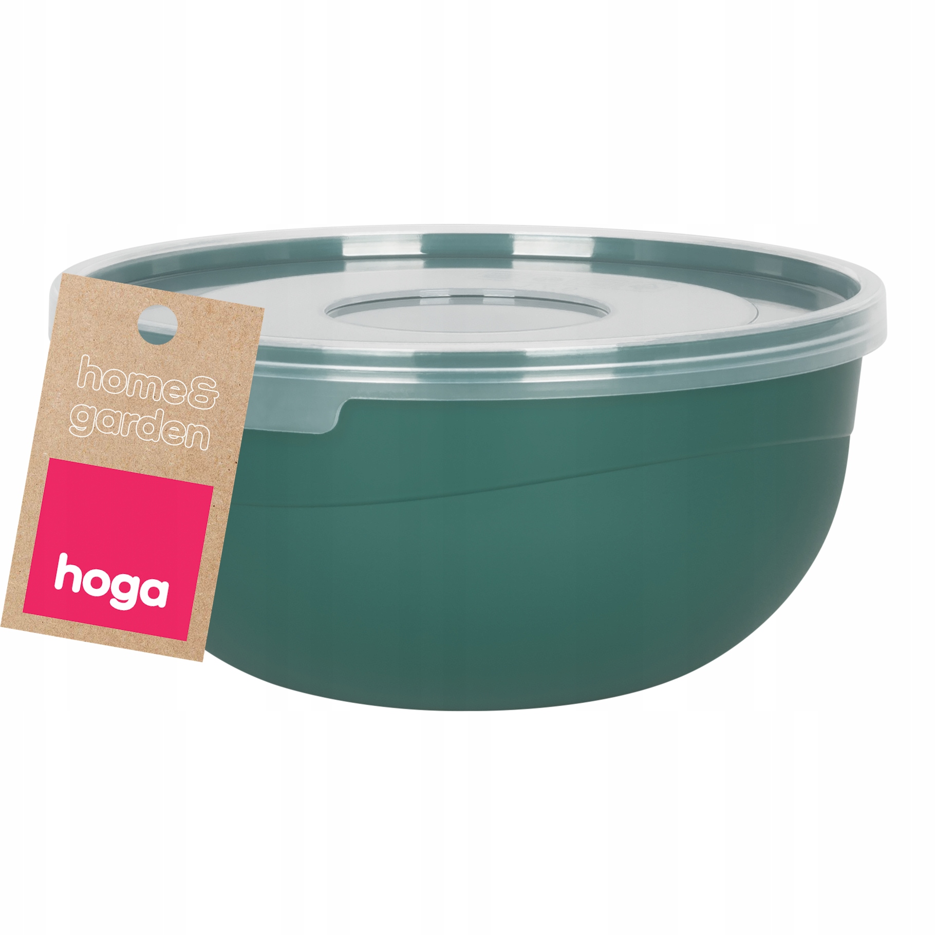 MISECZKA MISKA KUCHENNA PLASTIKOWA DO ŻYWNOŚCI Z POKRYWKĄ 0,7L 14CM ZIELONA