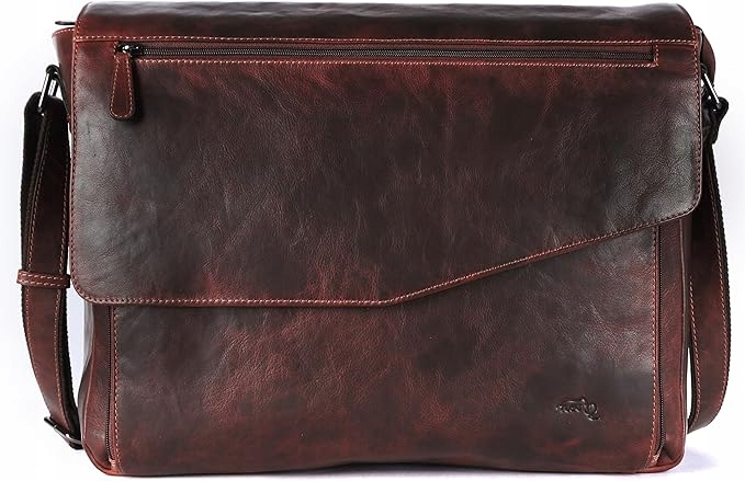 Kožená taška přes rameno pro notebook pro muže i ženy – Tusc