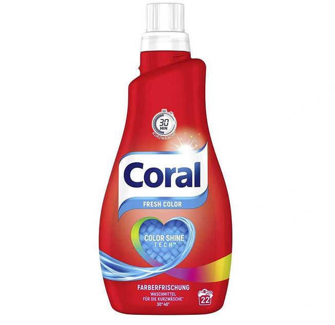 

Niemiecki Coral Fresh Color żel do prania 22p